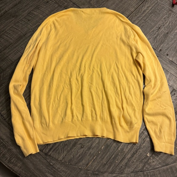 polo ralph lauren Men’s v-neck sweater yellow Size Men’s large‎ - Picture 5 of 5
